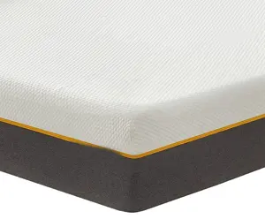 单记忆泡沫透气床垫中等硬度，柔软面料，亲肤耐用，适用于90x190x15cm 3英尺单床垫