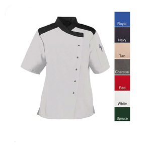 Uniformes franceses con paisaje de color rojo y negro, uniforme de chef para pintar, uniforme de <span class=keywords><strong>camarero</strong></span> chino para cocinar - Product Image 4