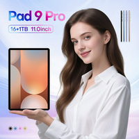 Tablet 11 inci 5G Kecepatan Tinggi Dengan Keyboard Mouse 16GB RAM 1TB Android Dual SIM 5G Tablet PC