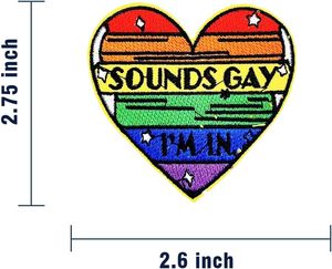 High Quality Fashion Logo Design Lgbtq Embroidery Lron on <strong>Patches</strong> for Clothes Diy - Product Image 3
