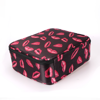 Nouveauté Trousse de maquillage avec séparateurs réglables, organisateur, trousse de voyage, sac à cosmétiques pour artistes