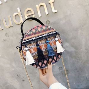 Dropshipping shopify กระเป๋าสานสะพายไหล่ใบเล็กสำหรับผู้หญิงอเนกประสงค์สไตล์เกาหลีมีสายคล้องไหล่แบบกลม - Product Image 3