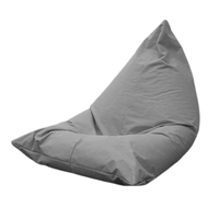 Pouf de conception européenne lavable sans remplissage Housse de canapé de rangement triangulaire ultra douce pour salon chambre à coucher