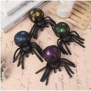 Balle anti-stress en silicone super douce en forme d'araignée pour Halloween, mini-balle anti-stress en perles DNA, jouet sensoriel souple pour l'exercice des mains et le soulagement de l'anxiété - Product Image 6