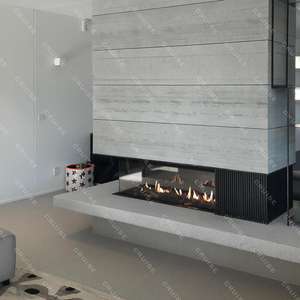 CRUISE Custom Multi-view vedere attraverso il vetro decorativo interno galleggiante TV riscaldata da parete uso domestico caminetti <span class=keywords><strong>a</strong></span> <span class=keywords><strong>Gas</strong></span> naturale - Product Image 2