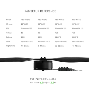 P60 6 S-14SブラシレスマルチコプタードローンモーターRC農業航空機用飛行機アクセサリー - Product Image 4