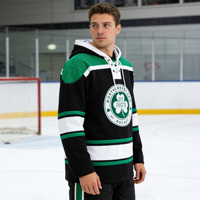 Sweat-shirt de hockey brodé sur mesure, 100% coton, écologique, antibactérien, haute qualité