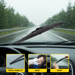 Lame d'essuie-glace arrière durable YIKE avec 13 adaptateurs pour conditions météorologiques difficiles, neige, pluie, poussière, performance anti-poussière - Product Image 4