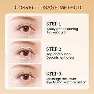 Crème pour les yeux à la caféine avec hyaluronate de sodium pour une hydratation profonde, un effet éclaircissant et anti-rides, non grasse, 10g - Product Image 3