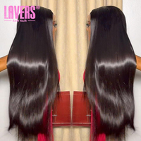 Cheveux humains vierges Remy vietnamiens bruts en gros, transparents, pour perruque, double épaisseur, densité 250, pré-épilés, longue longueur