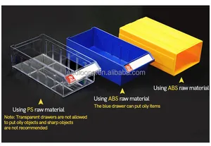 Lager kleine stapelbare Kunststoffs chu blade Teile Aufbewahrung sbox Schublade