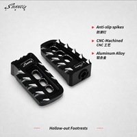Repose-pieds larges antidérapants CNC pour moto XUAN LIN pour BENDA Dark Flag 500