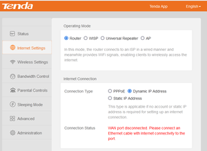 Sử dụng Tenda ac7 2.4G & 5g ac1200m Router không dây WISP Tiếng Anh firmware Giao diện hoạt động - Product Image 6