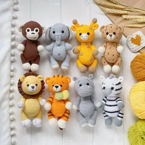 100% handgemachtes Baby häkeln Amigurumi Mini Waldtier Gefülltes kleines Spielzeug handgemacht