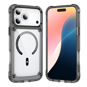 Sang Trọng Trong Suốt Từ Tính Với CD Mô Hình Trang Trí Rõ Ràng Chống-Vàng Chống Sốc Trường Hợp TPU + Acrylic Trường Hợp Đối Với Ip17 Pro Max - Product Image 1