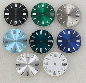 カスタム蓄光グリーンサンレイウォッチ文字盤 耐久性メタル製 NH35 8215 2836ムーブメント用 - Product Image 1