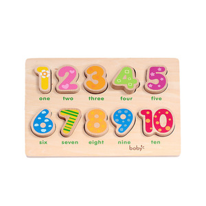 Puzzle in Legno con Numeri da Abbinare, <span class=keywords><strong>Difficoltà</strong></span> Junior, Giocattoli Educativi Montessori per Bambini e Neonati, Pronto per la Spedizione, Disponibile in Stock - Product Image 1
