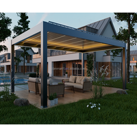 Nouvelle Pergola en Aluminium Électrique Étanche avec Lames Métalliques, Idéale pour Jardin, Pergolas et Gazebos