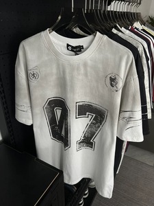 <span class=keywords><strong>T</strong></span>-Shirt Oversize Stile Hip Hop con Stampa Grafica <span class=keywords><strong>C</strong></span>.<span class=keywords><strong>Y</strong></span>.S.S. su Entrambi i Lati, 220g, Design Vintage Lavato con Badge, Multicolore, Casual Unisex - Product Image 6