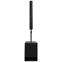 Sistema de Sonido Activo PA con Altavoz de Columna Portátil Profesional para Exteriores de Aluminio de 8x4.5"/2x3"/1x15 Pulgadas