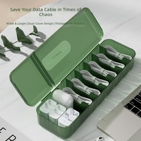 Boîte de rangement pour câbles de données de bureau, organisateur de câbles de charge, boîte de rangement pour chargeurs, dites adieu à la désordre