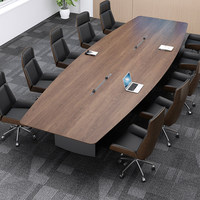 Meubles de bureau, design moderne, table de conférence en bois de luxe moderne et chaise, ensemble table et chaise de bureau