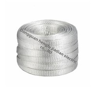 Câble de mise à la terre pour borne de recharge en cuivre étamé tressé ou nu de 16/25/50 mm² TXZ-16/25/50 T2 en cuivre rouge