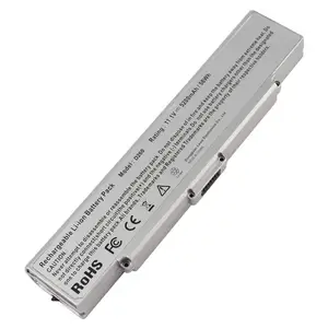 Batteria del computer portatile per Sony VAIO PCG VGN-AR VGN-NR VGN-SZ serie VGN-CR, misura BPS9 VGP-BPL9 VGP-BPS9 argento 11.1V 5200mAh