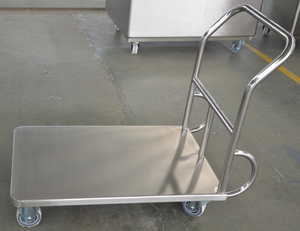 Chariot à 4 roues à double joint 900*600*850 Chariot à plat entièrement soudé Transport facile avec matériau aluminium OEM personnalisable" - Product Image 2