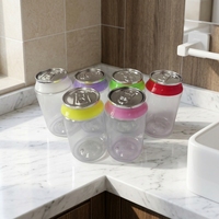 Bouteilles et pots en PET de 90 ml et 135 ml pour bonbons, biscuits, fleurs gélifiées, 3,5 g et 7 g, avec boîte