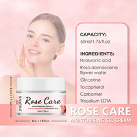 Vente en gros de crème hydratante pour le visage à la rose Gel hydratant et nourrissant Produit de soin de la peau Crème hydratante pour le visage Marque privée