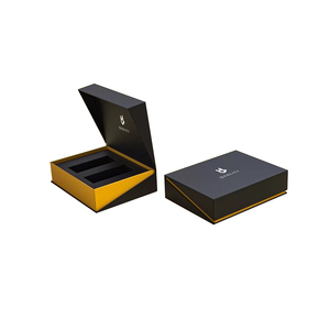 Hot Sales Luxury Square Rigid Custom Printed Logo Gift Boxes Black Cardboard Matte Luxury Perfume Box With Foam Insert