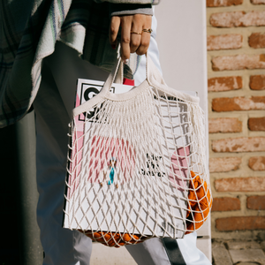 Bolsa de Compras Reutilizable de Malla de Algodón Ecológica al por Mayor, Tipo Tote, de Lona, de Ganchillo, de Red, Reciclada, con Asa Corta, para Frutas - Product Image 4
