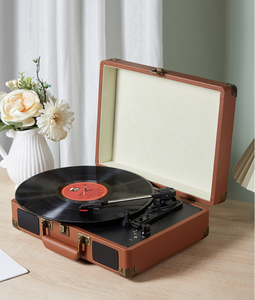 Tocadiscos <span class=keywords><strong>antiguo</strong></span> que quema el tocadiscos USB BT tocadiscos portátil inalámbrico Retro fonógrafo portátil <span class=keywords><strong>reproductor</strong></span> <span class=keywords><strong>de</strong></span> discos <span class=keywords><strong>de</strong></span> vinilo - Product Image 4