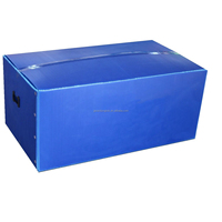 Boîte pliable, imperméable, empilable, recyclable, forme personnalisable, logo imprimé UV/sérigraphie pour fruits et légumes