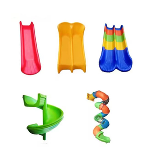 Accessoires de toboggan en plastique de grande taille, toboggan simple et double pour l'extérieur des écoles maternelles, toboggan en spirale étendu pour enfants - Product Image 3