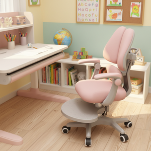 Chaise d'étude ergonomique moderne pour <span class=keywords><strong>enfants</strong></span>, réglable en hauteur, écologique, portable, avec base pivotante, inclinable manuellement, en plastique, pour intérieur - Product Image 4
