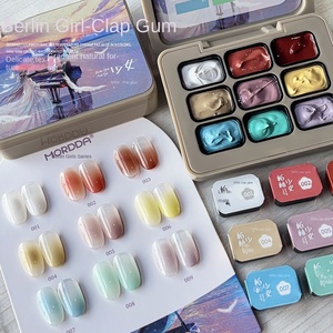Palette neuf couleurs <span class=keywords><strong>Berlin</strong></span> Girl Series 2025 Nouveau gel de vernis à ongles d'ombrage Gradient hors grille Gel Pat longue durée pour Nail Art - Product Image 1