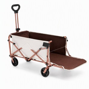 Carrito Plegable de Cuatro Ruedas para Exteriores, Carrito Pequeño para Niños, Carrito para Picnic y Campamento, Ruedas Giratorias, Ligero, para Viajes y Compras - Product Image 1