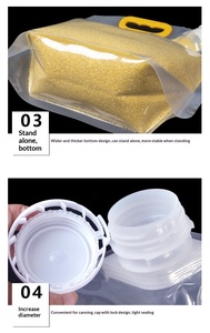 <span class=keywords><strong>Bolsas</strong></span> de Almacenamiento Selladas para Granos y Cereales, <span class=keywords><strong>Bolsas</strong></span> de Embalaje de Boca Ancha con Boquilla para Cerveza y Leche de Soya, Venta al por Mayor para Comercio Exterior Transfronterizo - Product Image 5