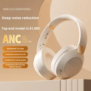 Nouveaux écouteurs sans fil supra-auriculaires à réduction de bruit <span class=keywords><strong>active</strong></span>, pliables, ajustement personnalisé pour le gaming, compatibles avec les téléphones mobiles - Product Image 1