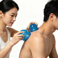 Ensemble de ventouses en silicone, ventouses de massage chinoises professionnelles pour la thérapie par ventouses et la réduction de la cellulite