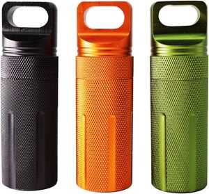 Kotak penyimpan baterai, kotak kering wadah penyimpanan pil tahan air kapsul Fob/cocok untuk luar ruangan - Product Image 1