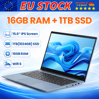 Stock disponible en entrepôt UE Ordinateur portable 15,6 pouces Intel N5100 16 Go de RAM 1 To SSD FHD IPS WiFi 6 Ordinateur portable professionnel Vente en gros OEM