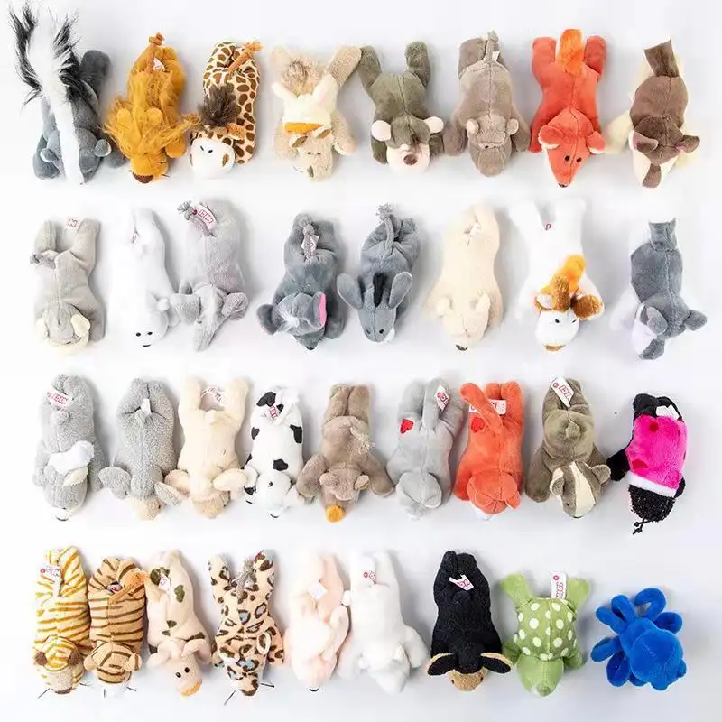 K112 nouveau mignon peluches jouets en peluche poupée petit Animal en peluche porte-clés pendentif réfrigérateur autocollant magnétique pour enfants cadeaux