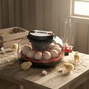 Incubateurs automatiques pour poulets et cailles WONEGG, incubateur pour 12 œufs, automatique avec bouteilles de remplissage d'eau - Product Image 1