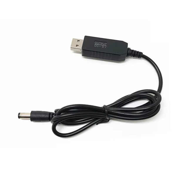 Cantell DC 5V to DC 9V/12V USB Voltage Step up Converter Cable Usb2.0 Male to Dc 5.5*2.1mm Male Plug Cable Without Light