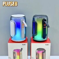 Nouvelle Enceinte Karaoké Portable Sans Fil 2026 avec Lumière LED RGB V5.3 et Batterie 1000-2000mAh pour Utilisation Extérieure et Cadeau