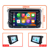 Carupz Stereo mobil Android 7 inci, Stereo mobil Universal untuk Passat CC | 8Core DSP & GPS | Gaya OEM dua port USB pengisian daya Cepat