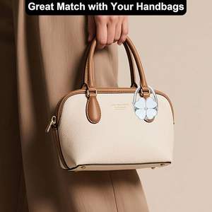 Support de sac de table pliable en aluminium, résistant aux rayures, avec crochet antidérapant en forme de trèfle à quatre feuilles - Product Image 4